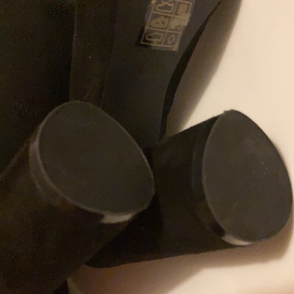 Public Desire Peep Toe Over The Knee Microsuede Boots - Picture 7 of 10